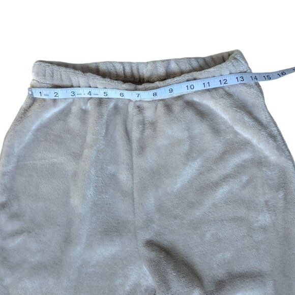 H&M Beige Fluffy Pajama Pants Women Size Medium - Picture 6 of 6
